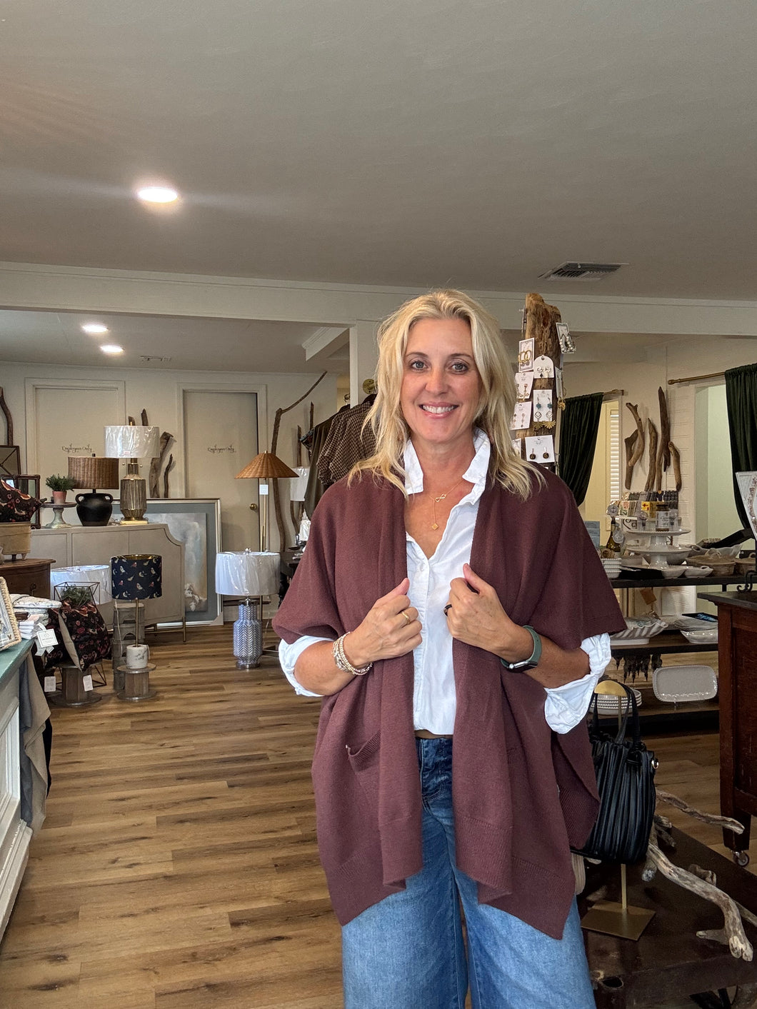 Raisin Color Cardigan