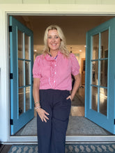 Load image into Gallery viewer, Red Gingham Ruffle Top
