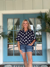 Load image into Gallery viewer, Navy/White Polka Dot Set
