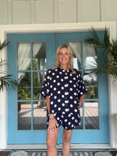 Load image into Gallery viewer, Navy/White Polka Dot Set
