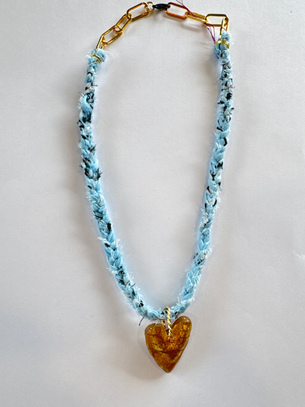 Baby Blue Bandana Necklace