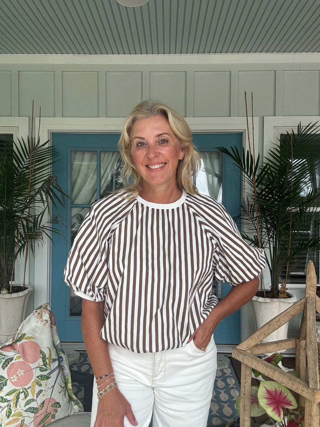 Brown Cabana Top