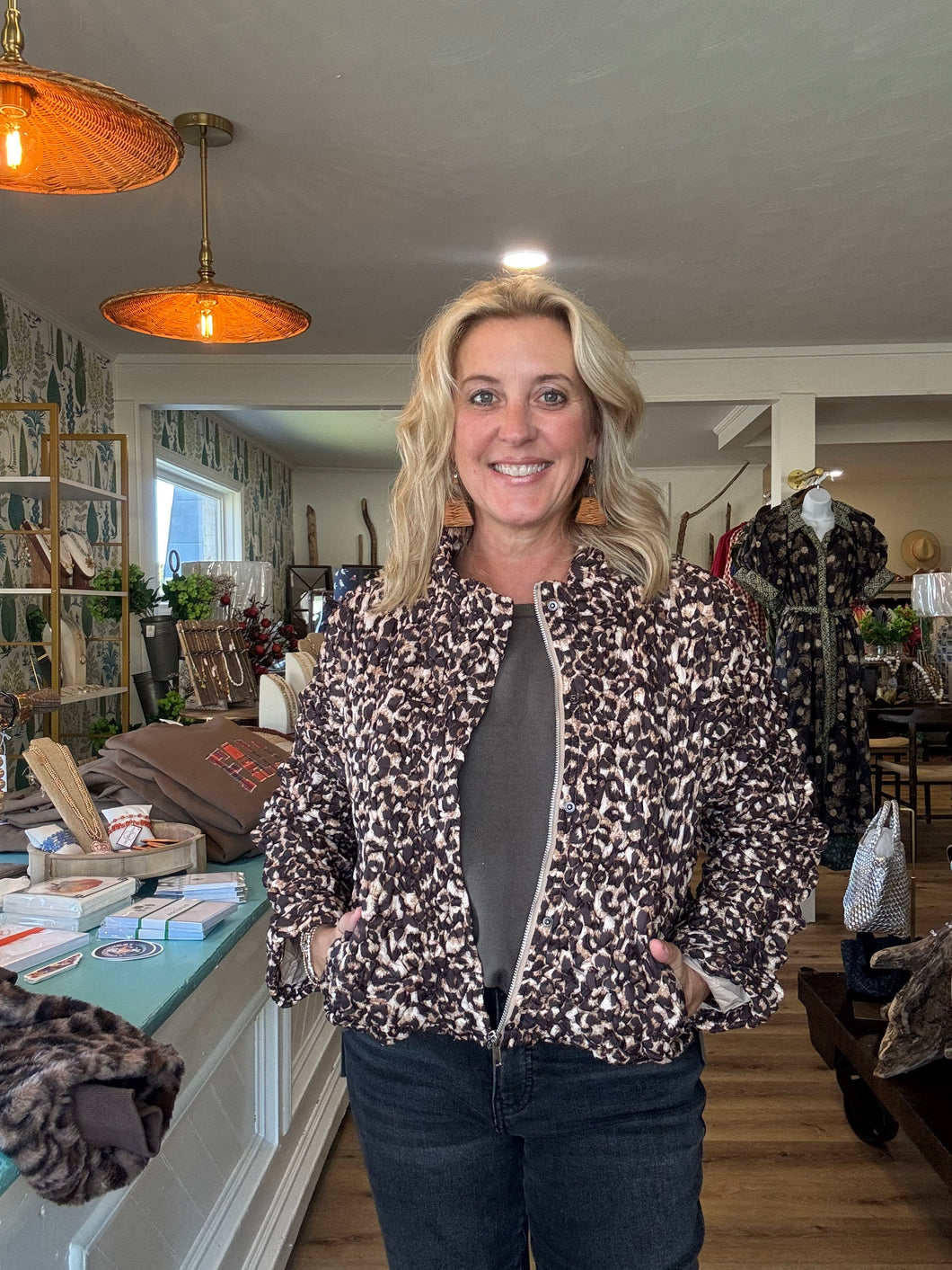 Leopard Puff Jacket