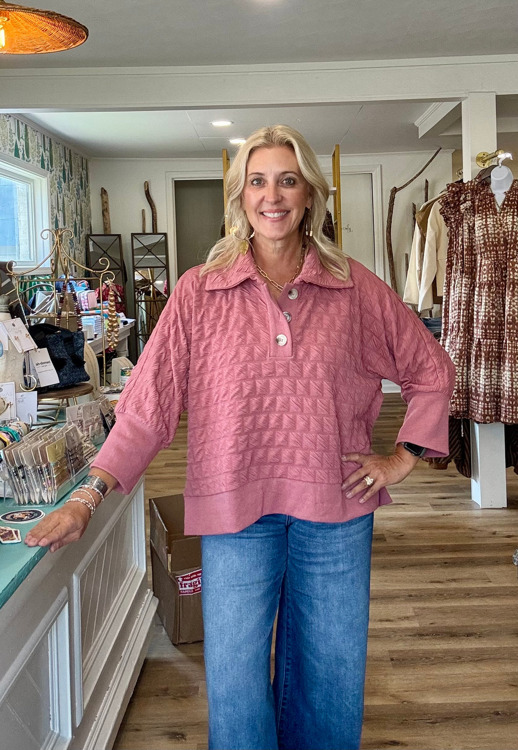 Deep Mauve Top