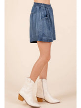 Load image into Gallery viewer, Dark Chambray Shorts
