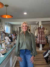 Load image into Gallery viewer, Olive Green Top
