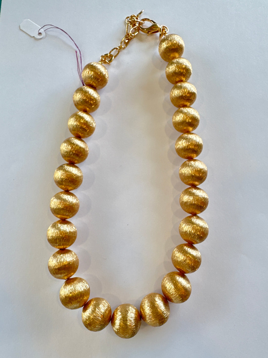 Gold Bead Necklace