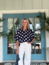Load image into Gallery viewer, Navy/White Polka Dot Set
