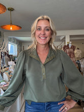 Load image into Gallery viewer, Olive Green Top
