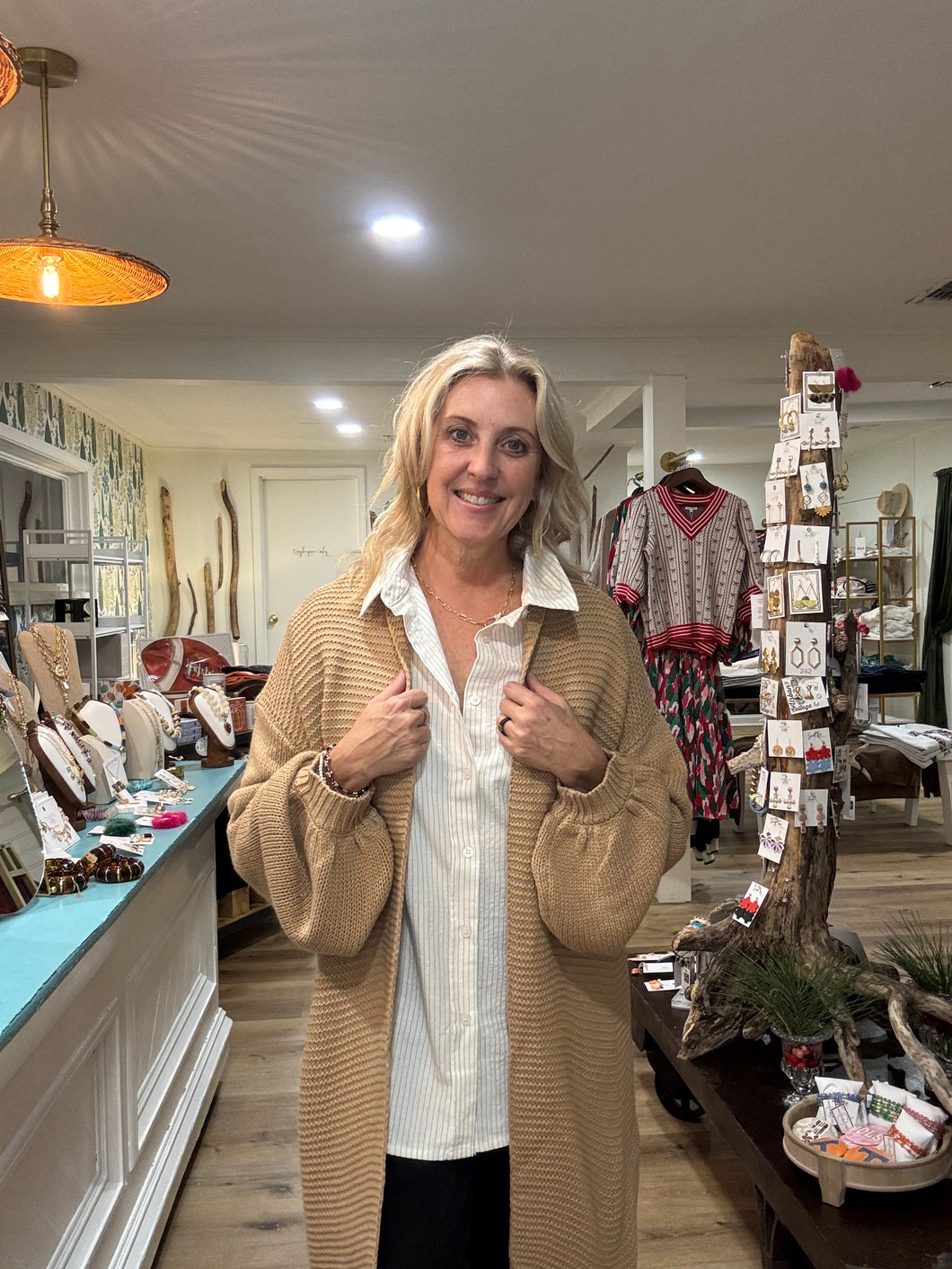 Oversized Caramel Cardigan