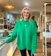 Load image into Gallery viewer, Kelly Green Knit Sweater

