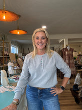 Load image into Gallery viewer, Heather Gray Knit Top
