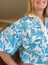 Load image into Gallery viewer, Blue Eyelet Top
