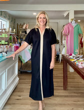 Load image into Gallery viewer, Black Dress With Taupe Accent
