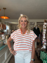 Load image into Gallery viewer, Orange Stripe Top
