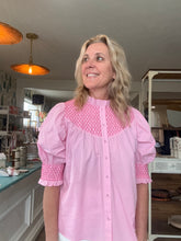 Load image into Gallery viewer, Pink Smocked Top
