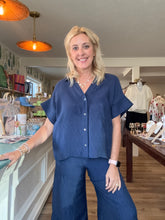 Load image into Gallery viewer, Navy Pant Set
