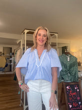Load image into Gallery viewer, Blue/White Stripe top
