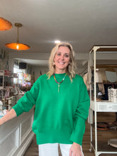 Load image into Gallery viewer, Kelly Green Knit Sweater
