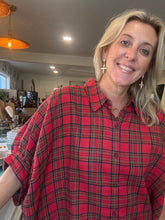 Load image into Gallery viewer, Red Plaid Top
