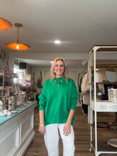 Load image into Gallery viewer, Kelly Green Knit Sweater
