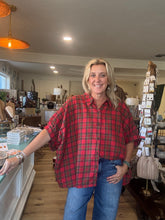 Load image into Gallery viewer, Red Plaid Top
