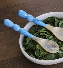Load image into Gallery viewer, Blue Resin Serving Set

