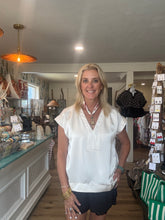 Load image into Gallery viewer, Ivory Satin Top
