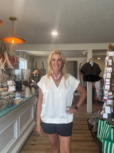 Load image into Gallery viewer, Ivory Satin Top
