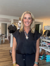 Load image into Gallery viewer, Black Satin Top
